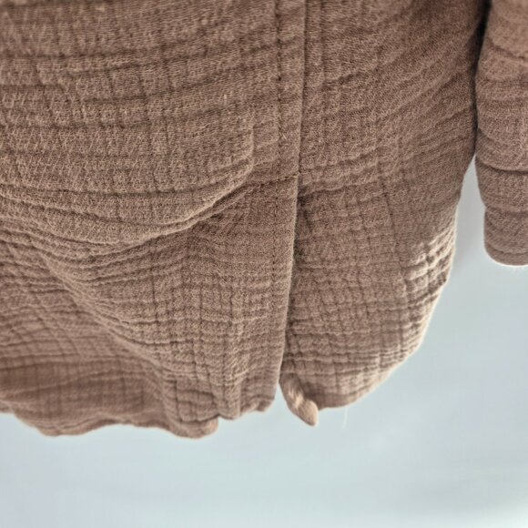 Madewell Beige Faded Earth Larsen Cotton Linen Textured Blazer XXS - Picture 6 of 14